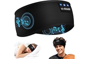 LC-dolida Sleep Headphones Bluetooth V5.4 Sports Headband with Microphone Sleeping Headphone Wireless with HD Stereo Speakers