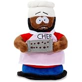 Surreal Entertainment South Park 8-Inch Chef Plush Toy with Sound | Huggable Soft Stuffed Animal for Cuddling, Red