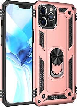 Amazon Com Fantings Case For Apple Iphone 12 Pro Max Rugged And Shockproof With Mobile Phone Holder Cover For Apple Iphone 12 Pro Max Rose Gold Electronics