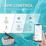EUHOMY 30.6L Portable Car Refrigerator 12/24V 100-240V with App LCD view 2