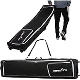 Athletico Rolling Double Ski Bag - Padded Ski Bag With Wheels for Air Travel