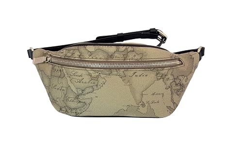 ALVIERO MARTINI PRIMA CLASSE - Marsupio 1A Classe for Shiva stampa Geo Map  Milano bianco