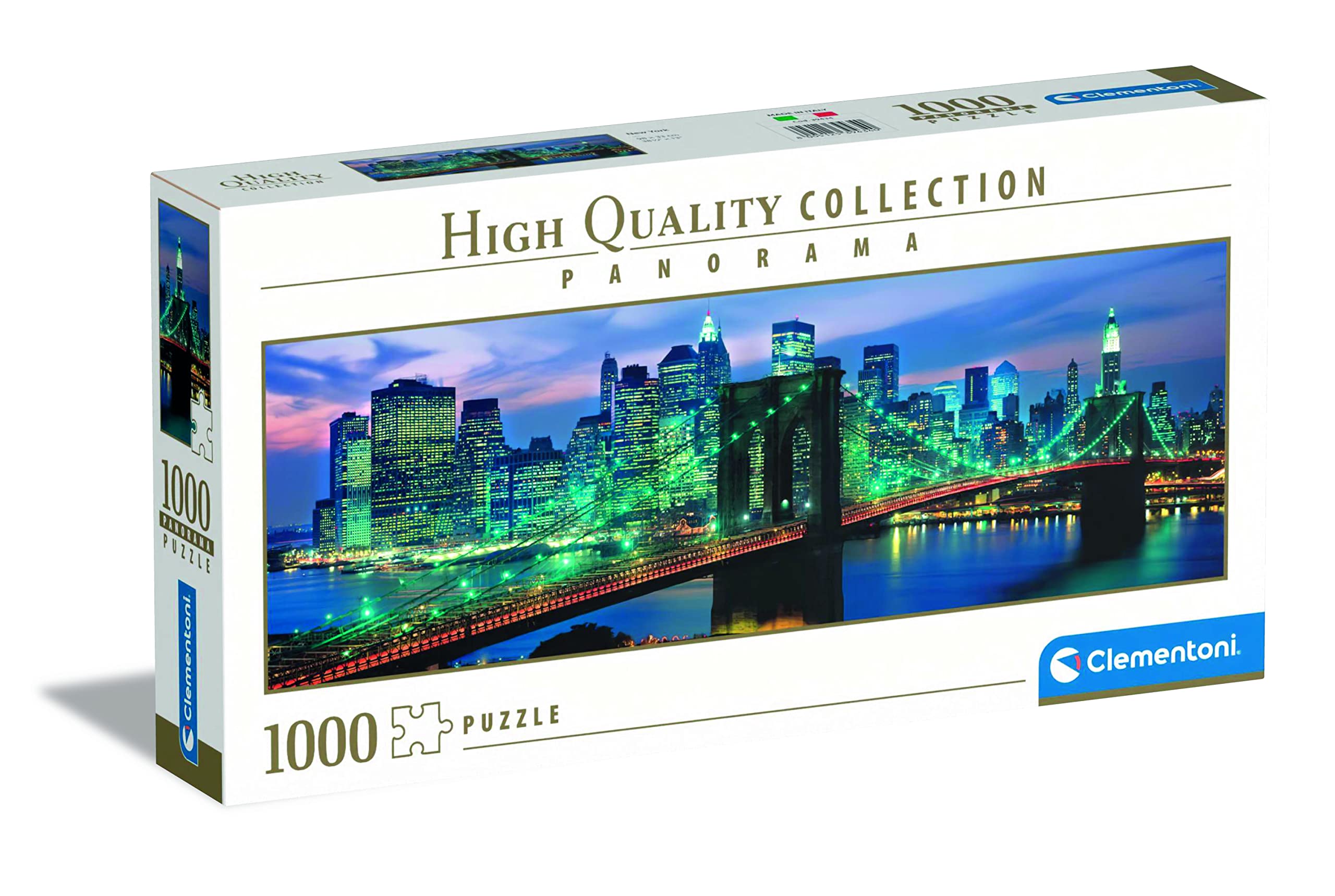 Clementoni - 39434 - Collection Panorama Puzzle for Adults and Children - New York Brooklyn Bridge - 1000 Pieces — image 1