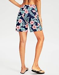 G Gradual Women's 7" Long Swim Board Shorts High