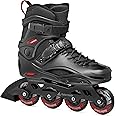 Rollerblade RB 80 Men's Urban Inline Skate, Black and Red