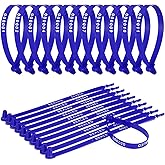 Faccito 300 Pack Plastic Truck Seals Tamper Evident Security Tag Trailer Seal, Each is Numbered Sequentially, Numbered Safety Disposable Lock for Logistics Transport Package Shipping Tag (Blue)