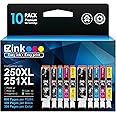 E-Z Ink Compatible Ink Cartridge Replacement for Canon PGI-250XL PGI 250 XL CLI-251XL CLI 251 XL to use with PIXMA MX922 MG5520 (2 Large Black, 2 Cyan, 2 Magenta, 2 Yellow, 2 Small Black) 10 Pack