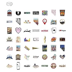 100Pcs Las Vegas Stickers for Water Bottle and