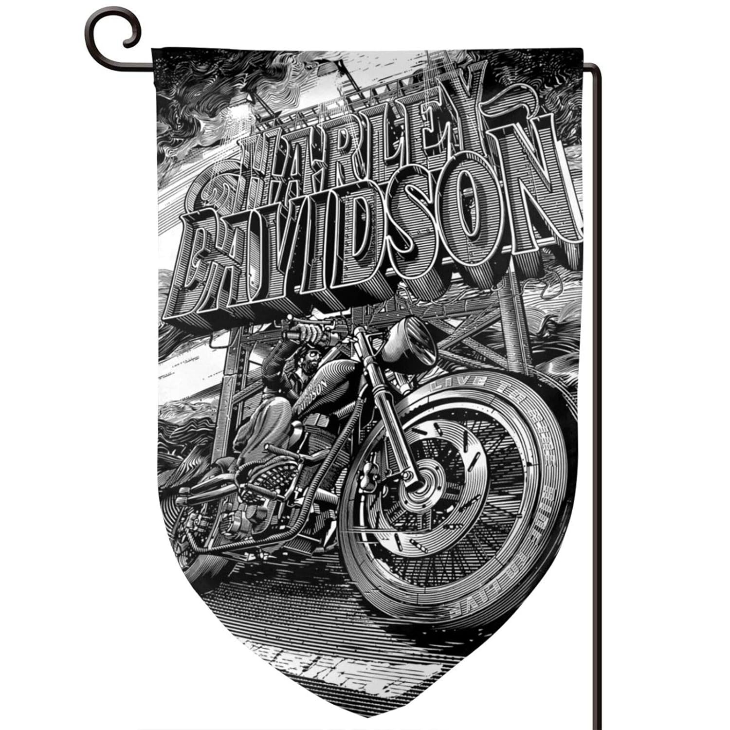 Harley Davidson Garden Flag, 12.5x18 Garden Flags Double Sided, Uv Protected, Garden Decor