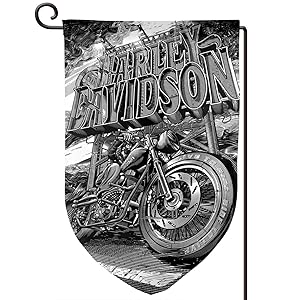 Harley Davidson Garden Flag, 12.5x18 Garden Flags Double Sided, Uv Protected, Garden Decor