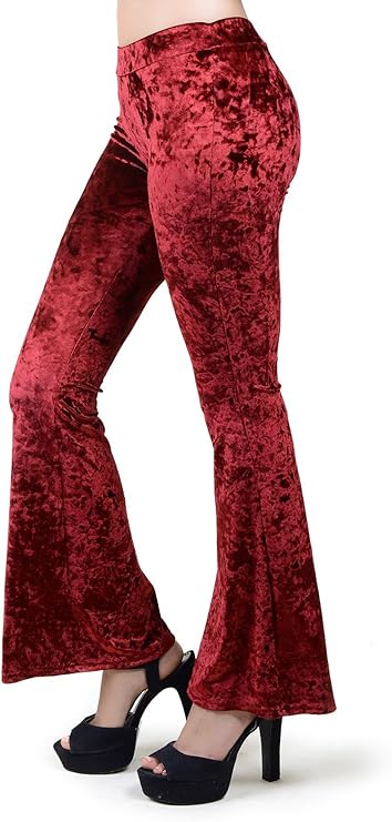 red velvet bell bottoms