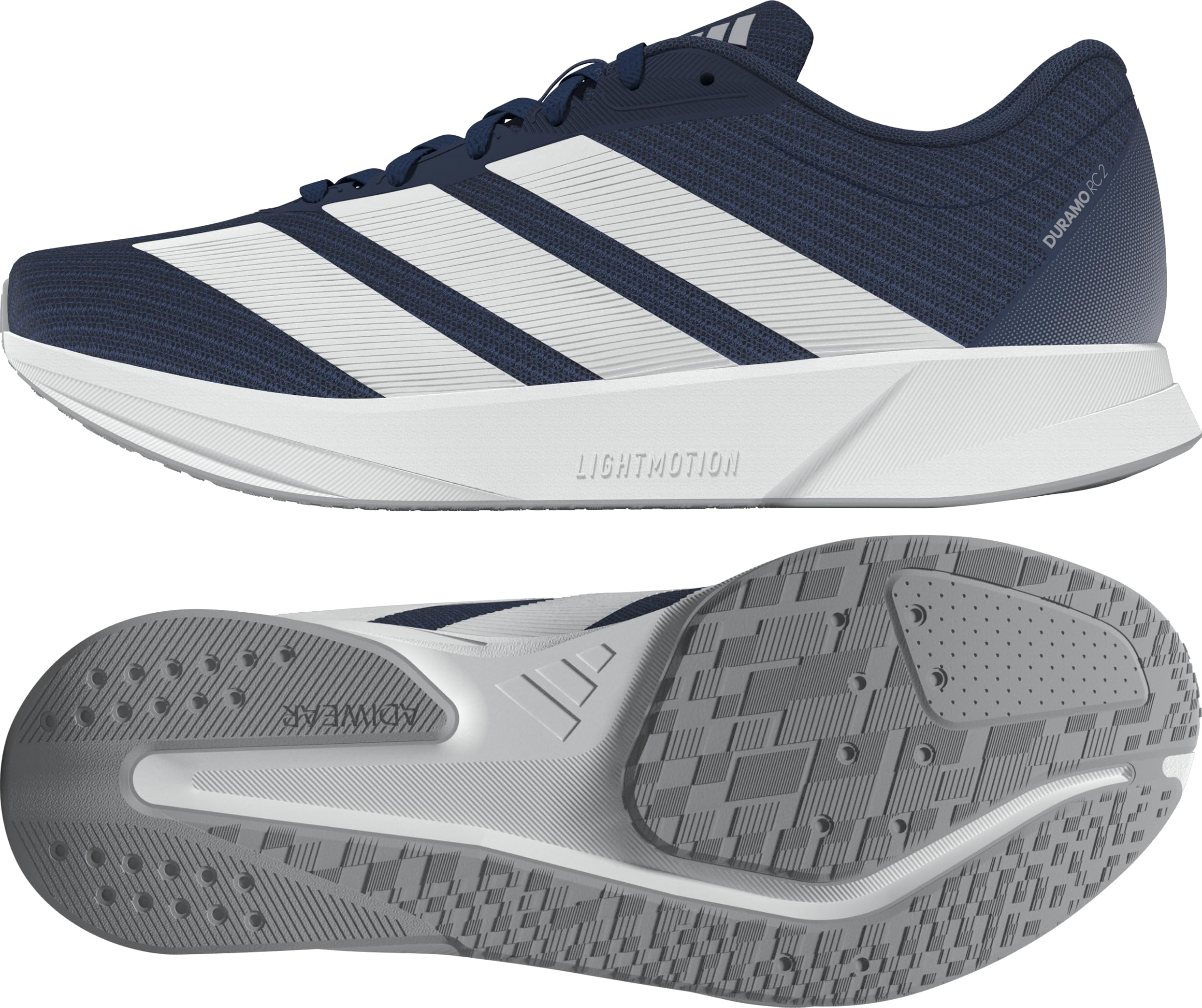 Adidas Herren Duramo RC2 Running Shoes, Dark Blue/FTWR White/Halo Silver, 41 1/3 EU 7