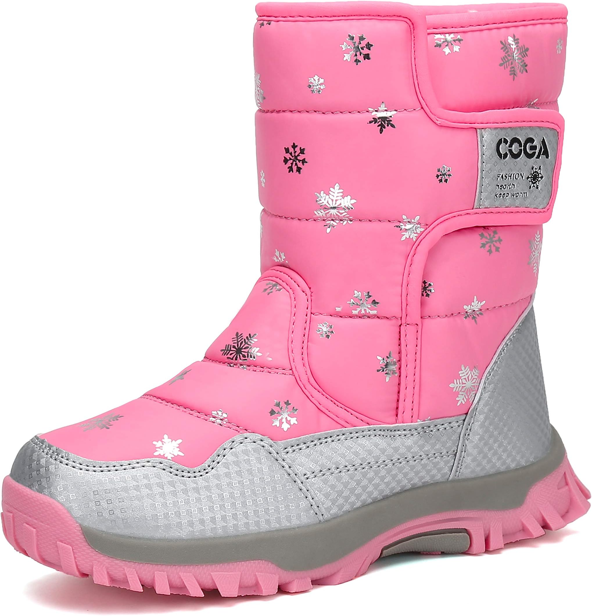 MishanshaGirls Boys Toddler/Little Kid/Big Kid Winter Snow Boots Warm Waterproof Anti-Slip Anti-Collision Hight-Cut for Outdoor Skiing