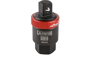 ARES 36005-1/2-Inch Drive Ratcheting Breaker Bar Adapter - Converts Breaker Bar or Sliding T-Handle into Ratchet - Reversible Ratcheting Mechanism with Anodized Switch Collar