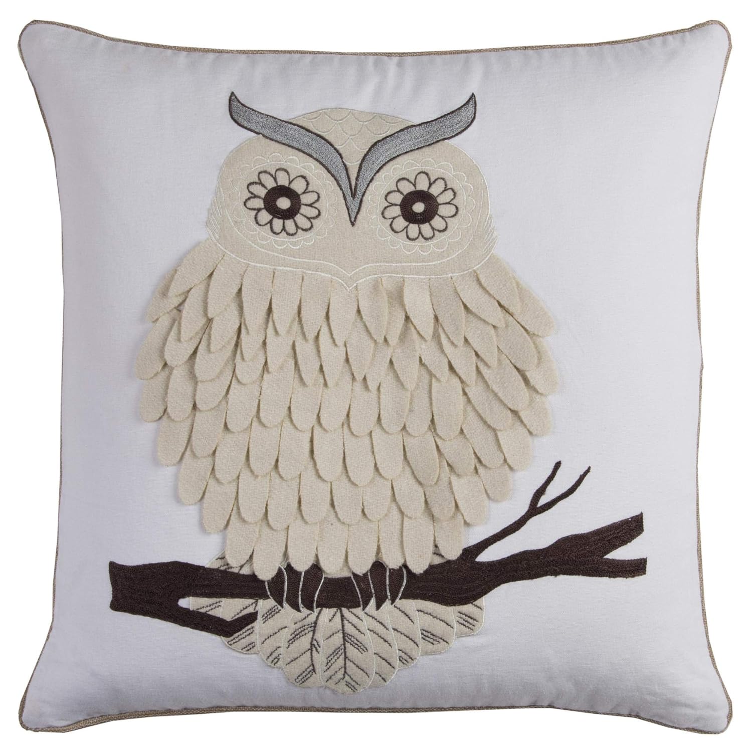 Amazon Com Rizzy Home T11675 Decorative Owl Down Filled Throw
