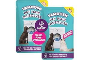 Vamoosh Pet Hair Dissolver- Pet Hair Remover for Washing Machines, 6x100g (2 Boxes), Removes Odor Dissolves Dog, Cat, Animal Fur, Cleans Pet Bedding in Washing Machine, Easy to Use, Up to 6 Washes
