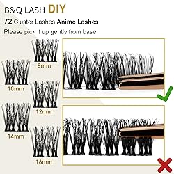B&Qaugen Lash Clusters B48 D Curl 8-16MIxDIY Lash