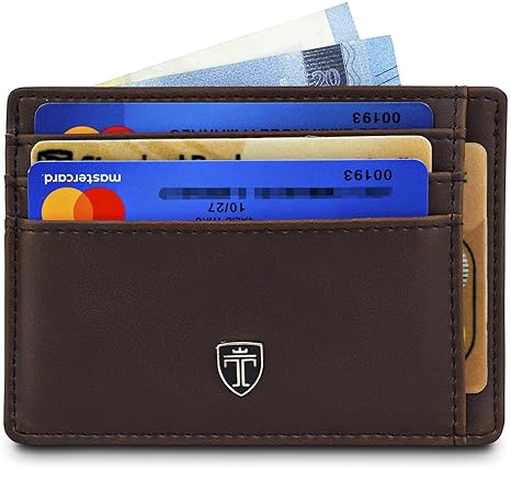 TRAVANDO ® Geldbeutel Slim Portemonnaie Kreditkartenetui Kartenetui Herren Etui Kartenhalter Männer klein Kreditkartenhalter 