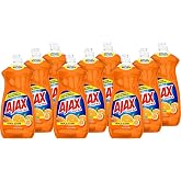 AJAX Ultra Triple Action Liquid Dish Soap, Orange Scent, 28 Oz, Case of 9 Bottles