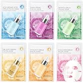 GUOYAOLIFU 6 Pack Serum Sheet Masks,Facial Masks Skincare for Women,Hydrating &amp; Moisturizing Face Masks for All Skin Types,Smooth,Nourishing,Lightweight