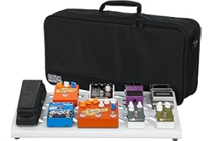 Gator Cases Aluminum Guitar Pedal Board with Carry Bag; Large: 23.75" x 10.66" | White (GPB-BAK-WH)