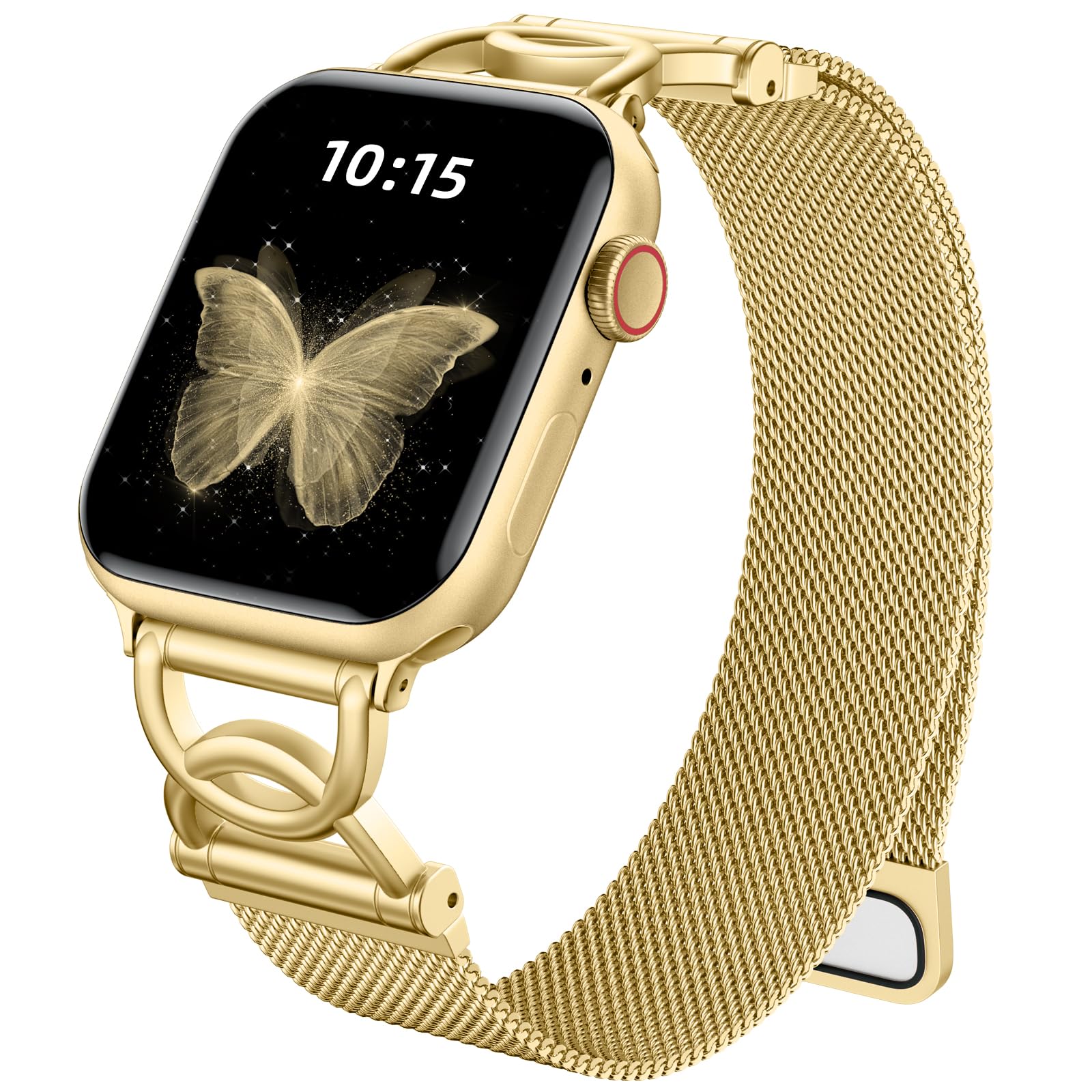Photo 1 of Zedoli Metal Milanese Loop Compatible with Apple Watch Band for Women 40mm 41mm 42mm 44mm 45mm 46mm 38mm, Magnetic Stainless Steel Mesh Strap with DC-Shape for iWatch Series 11 10 9 8 7 6 5 4 3 2 1 SE