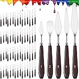 60 Pcs Palette Knife Set Stainless Steel Spatula