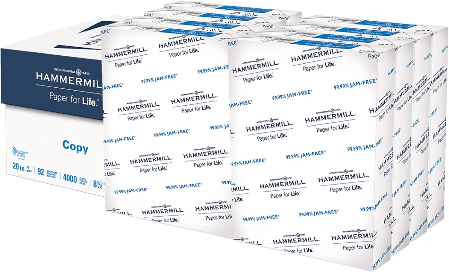 Hammermill 20lb Copy Paper, 8.5 x 11, 8 Ream Case, 4,000 Sheets, Made in USA amazon.com wishlist