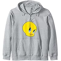 Amazon.com: Looney Tunes Tweety Bird Big Face Smile Zip Hoodie