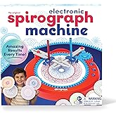 Spirograph Electric Machine - Arts and Crafts, Kids Toys, Art Supplies, Craft Supplies, Drawing Kit, Spiral Art, Classic Gear Design Kit, Case, Pens, Design Sheet Included, Ages 8+