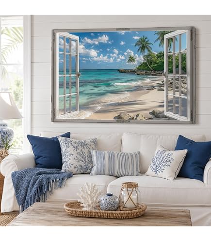 Amazon.com: wall26 Canvas Print Wall Art - Window Frame Style Wall