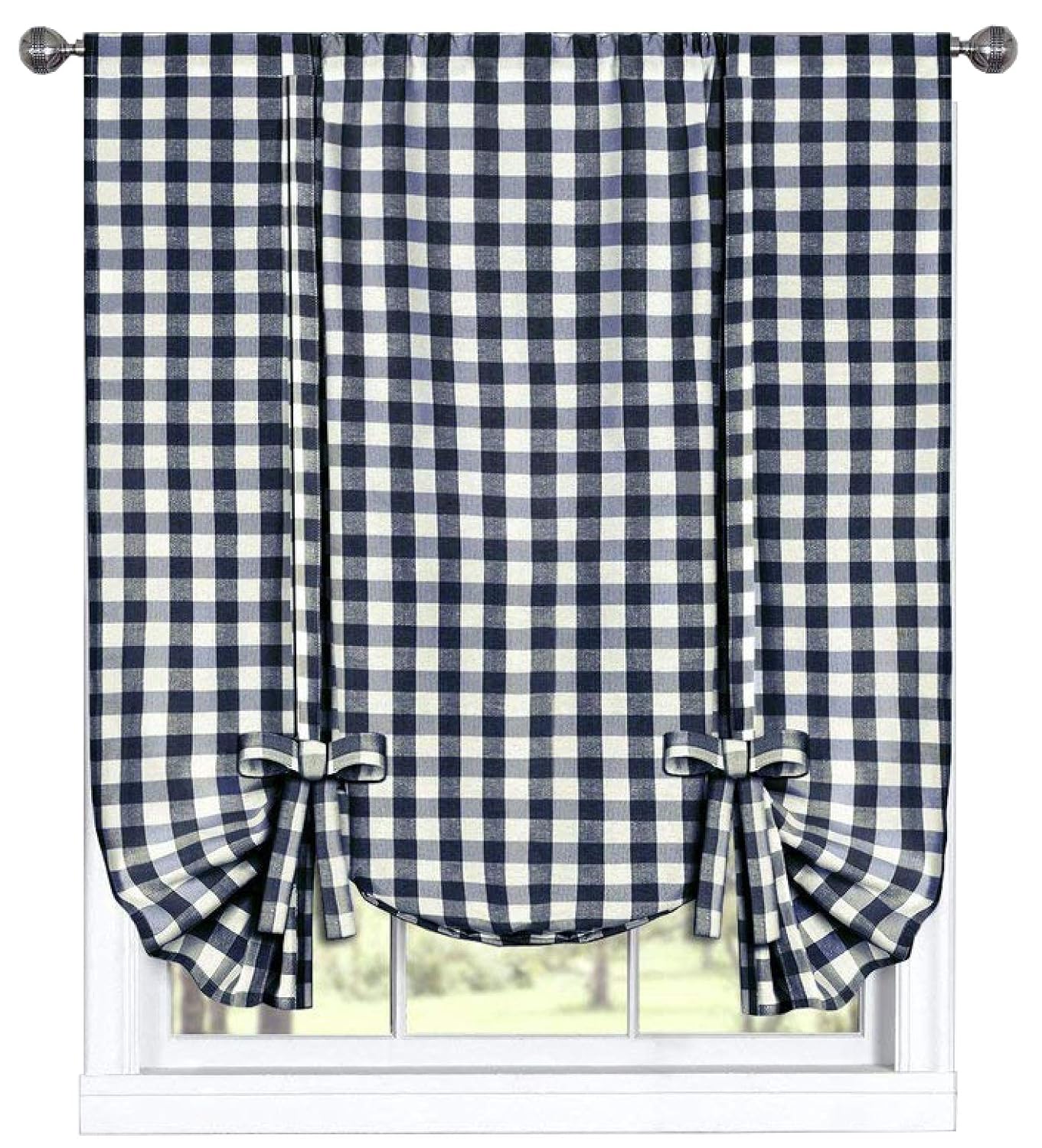 Best Blue And White Striped Kitchen Curtains