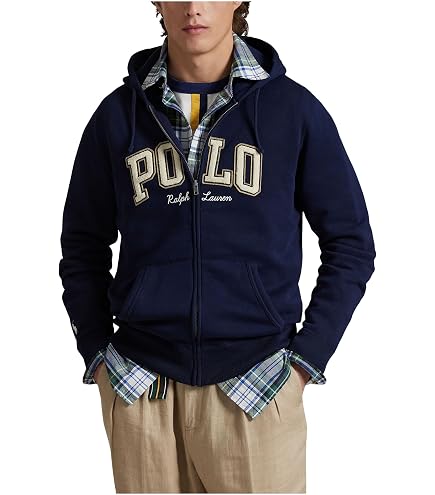 POLO RALPH LAUREN Mens The RL Fleece Logo Hoodie Andover Heather