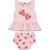 Mud Pie baby-girls Mud Pie Children's Strawberry Baby 2pc