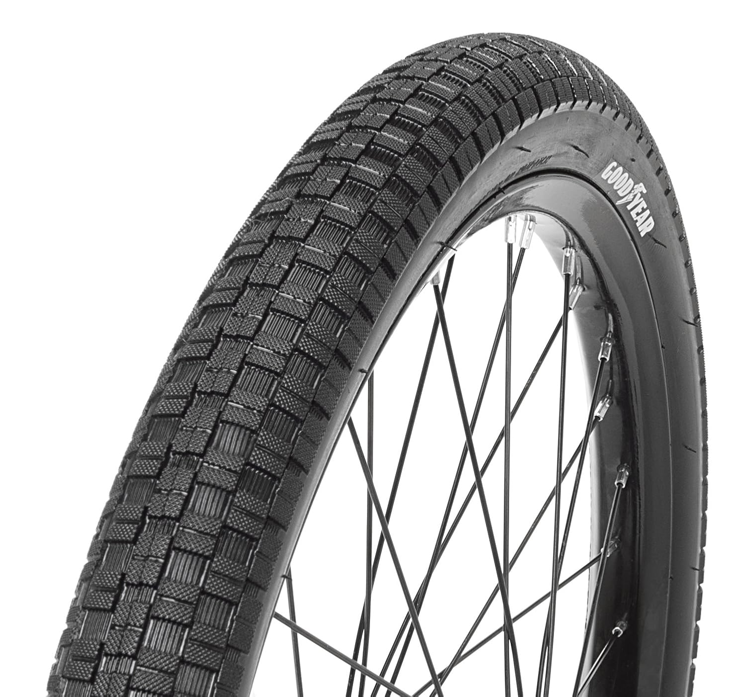 91055 Goodyear Folding Bead BMX Bike Tire 20 x 2.125 20 x 2.125 Black