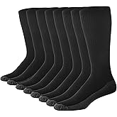 Casual Garb Mens Crew Socks 8 Pair Pack Moisture Wicking Socks Crew Work Socks For Men