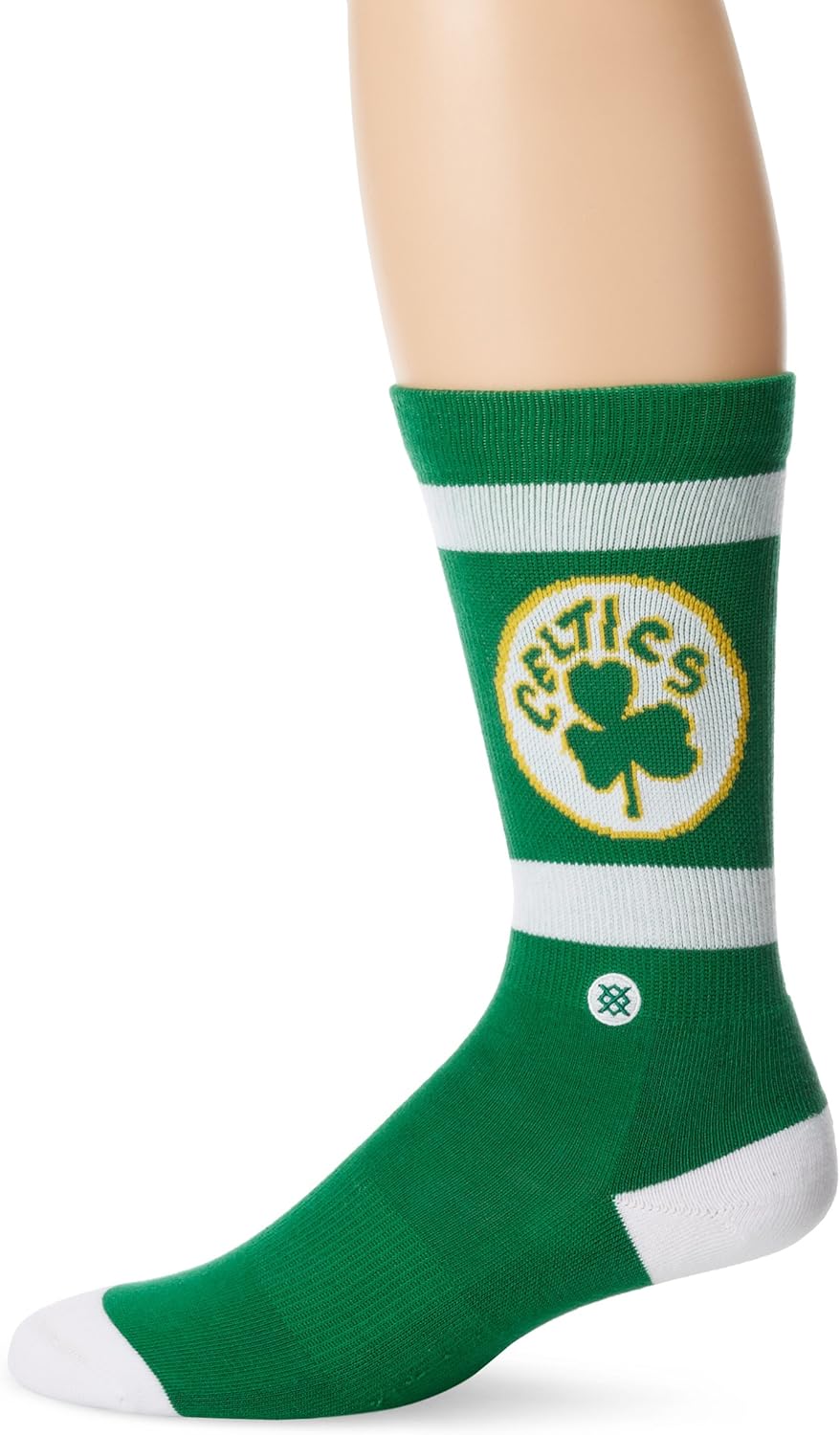 Stance Men's Boston Celtics Crew Socks, Green, Sock Size1013/Shoe
