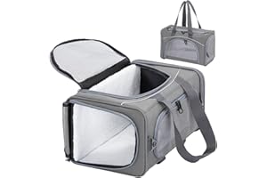 ‌Petsfit Airline Approved Pet Carrier for Small Cats, 16.5x8.6x11 TSA Approved Carrier, with Removable Dual-Sided Padding (2-