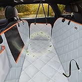 iBuddy Dog Seat Cover for Tesla Model 3 Waterproof Dog Seat Cover with Mesh Window Dog Car Hammock Against Dirt and Dog Fur D
