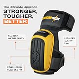 Thunderbolt Knee Pads Men Heavy Duty Gel Cushion Non-Slip Straps view 3