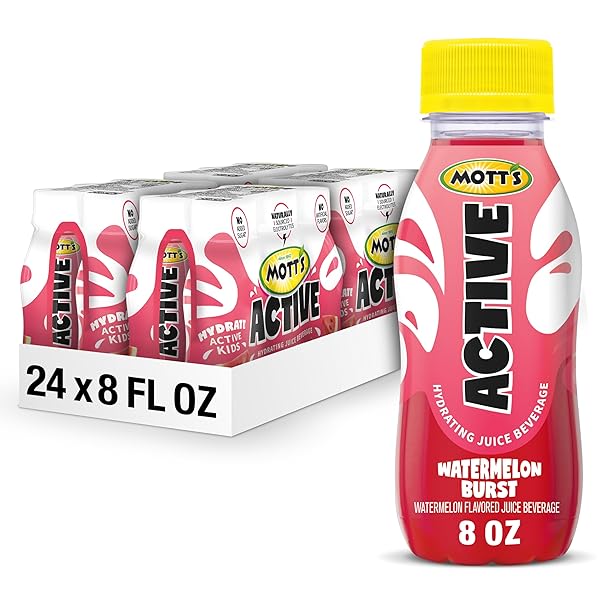 MOTT’S ACTIVE WATERMELON BURST HYDRATING JUICE BEVERAGE, 8...