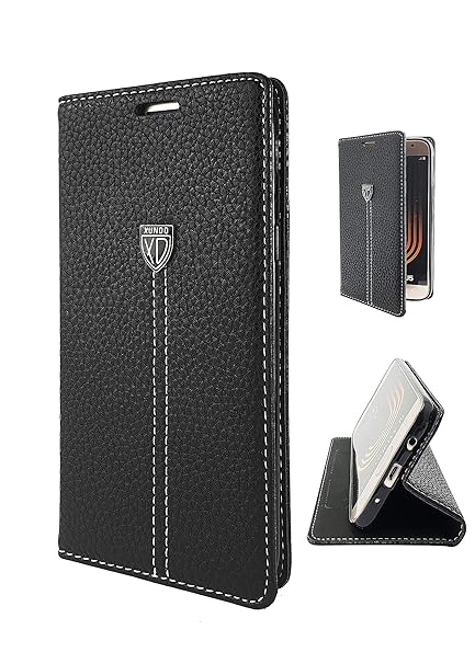 -Fashion Handyhülle für Samsung Galaxy J5 2017 hülle, Premium PU-Leder Tasche mit Standfunktion und Kartenfach, Schutzhülle f