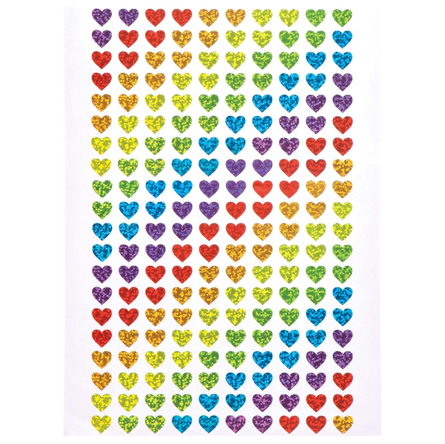 Heart Holographic Stickers (Pack of 400) Amazon.co.uk