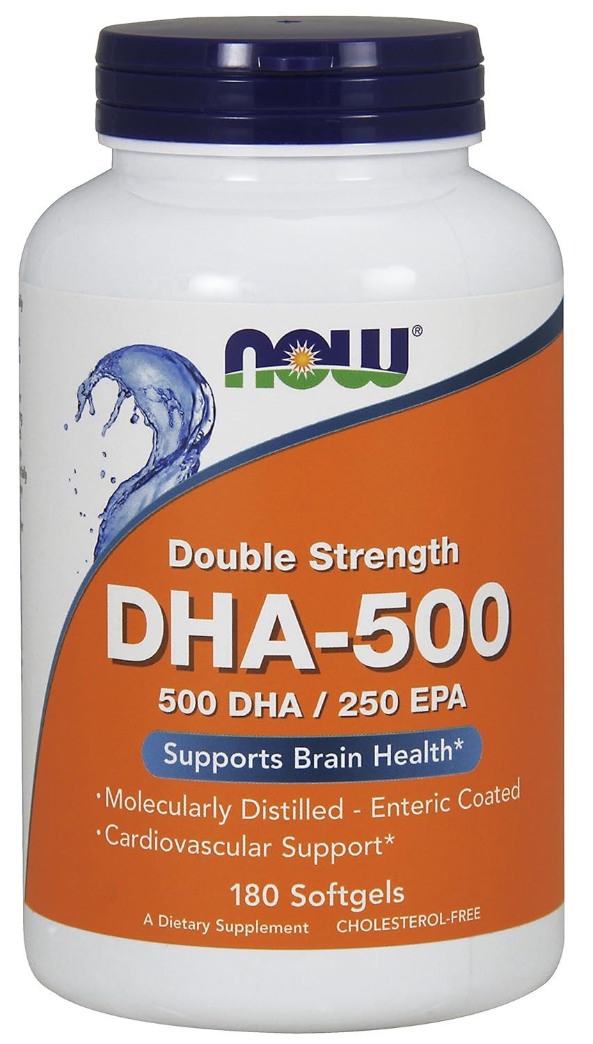 Buy Now Foods, DHA500, Double Strength, 180 Softgels Online at Low