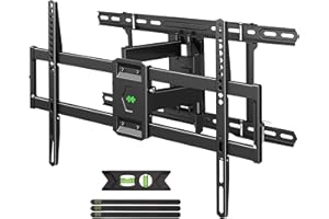 USX MOUNT UL Listed TV Wall Mount for 42"-85" TVS, Fits 16" 18" or 24" Studs, Full Motion Wall Mount Swivel Tilt Extension TV Bracket with Dual Articulating Arms, Max VESA 600x400mm, Load 110lbs