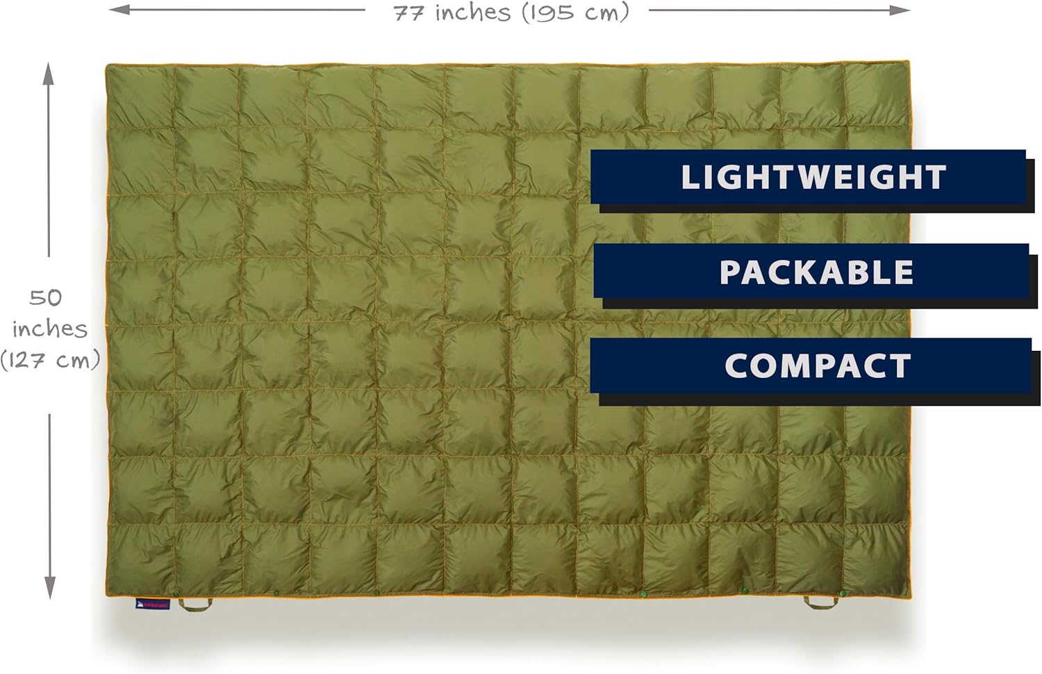 Get Out Gear Down Camping Blanket - Outdoor Lightweight Packable 650 Fill Power Down Blanket Compact Waterproof and Warm Backpacking Quilt for Camping Hiking Travel Hammock : Clothing