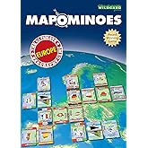 MAPOMINOES Europe – The Ultimate Geography Game – Fun and Educational Travel Card Game About Connecting European Countries for Kids Teens and Adults. Like Dominoes with maps.