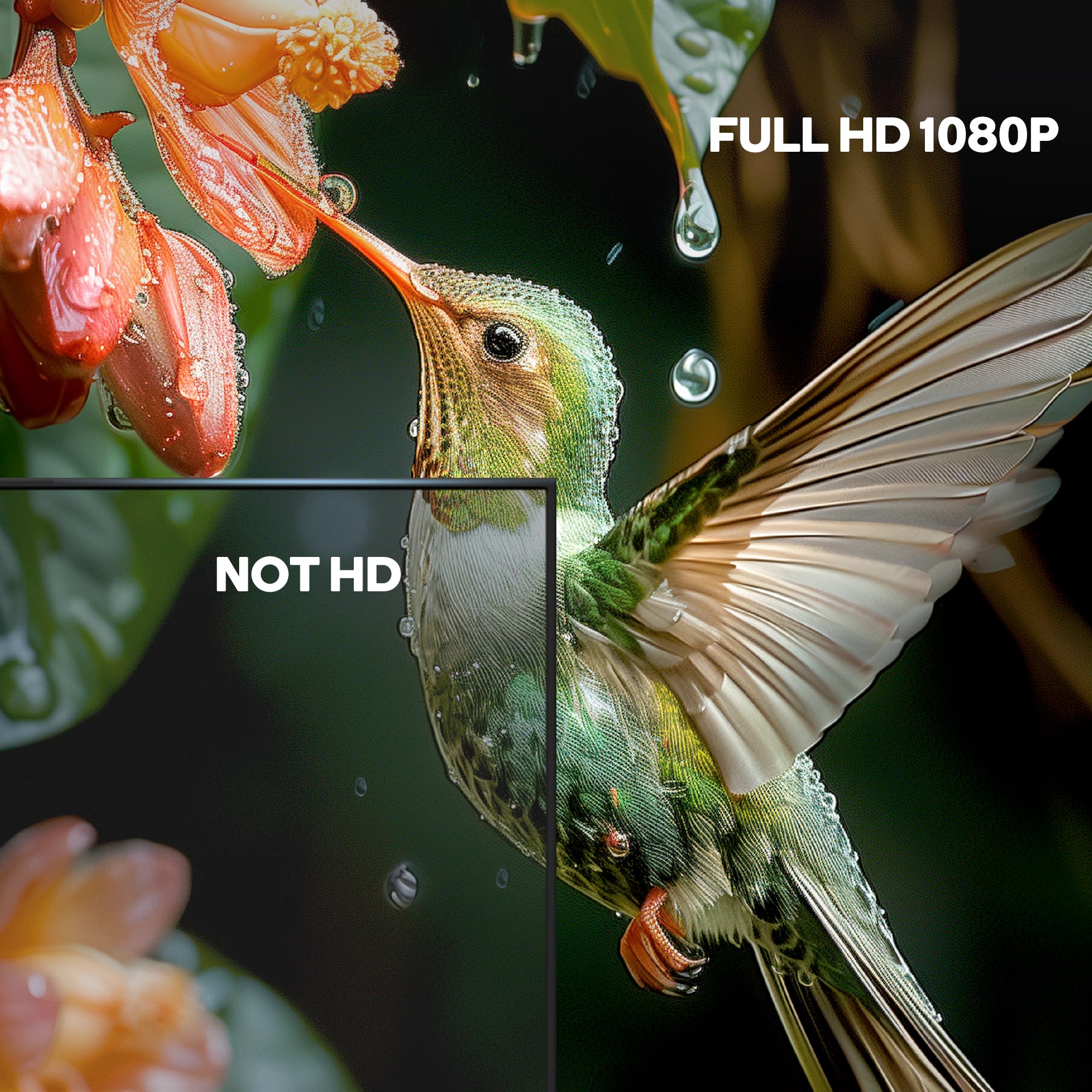 Wireless HDMI Transmitter and Receiver,1080P Full HD Wireless Video Transmission System with Loop Out,1300FT Los Range,0.05s Delay,for Streaming from DSLR,Laptop,Setop Box to TV/Projector IR Support