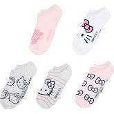 Hello Kitty Women's 5 Pack No Show Ankle Socks