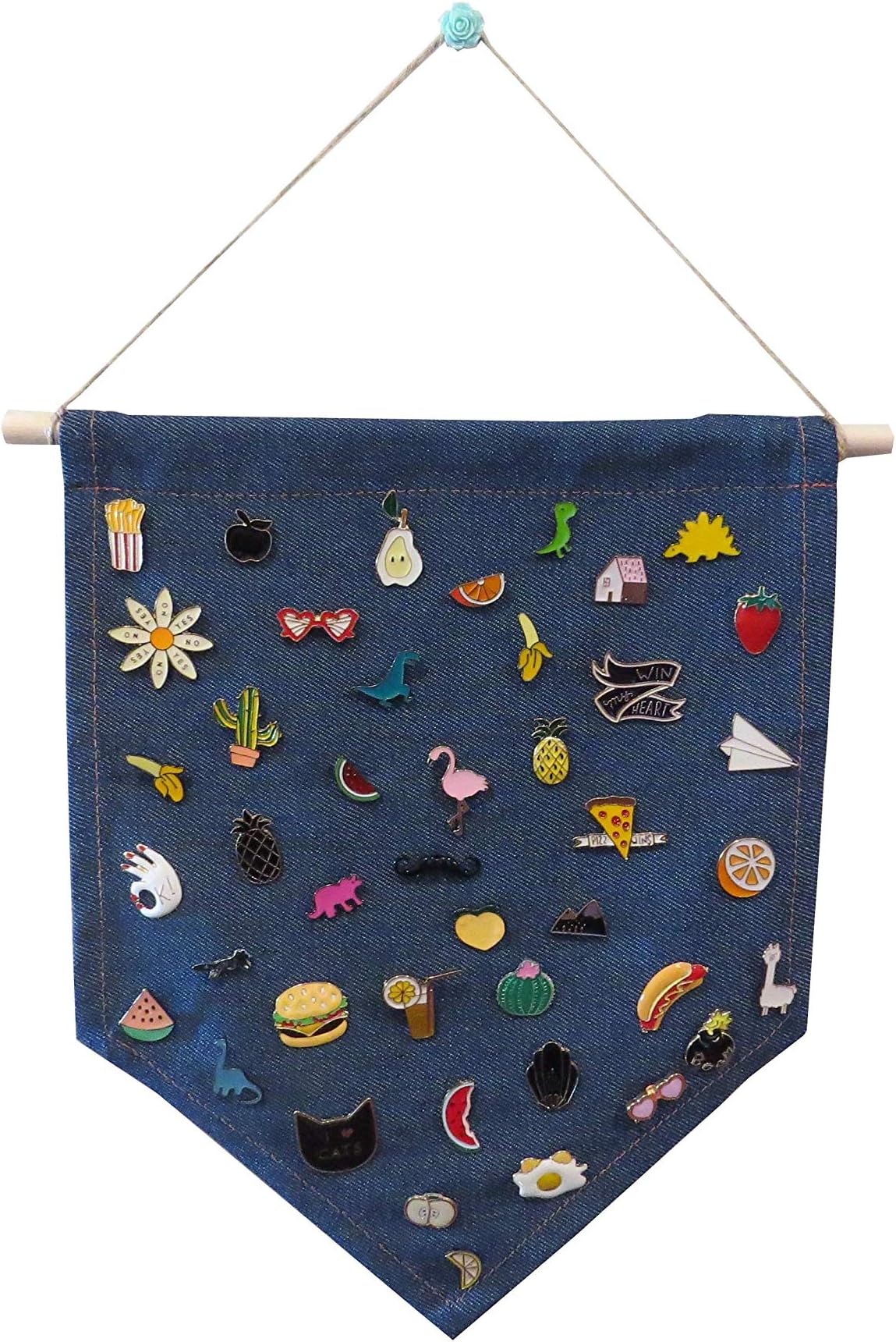 Enamel Pin Wall Display Banner - Display Pins, Buttons and Lapel Collections.